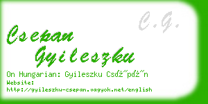 csepan gyileszku business card